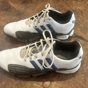Adidas Men's Powerband Golf Shoes Sz 11.5 White/Blue 791003